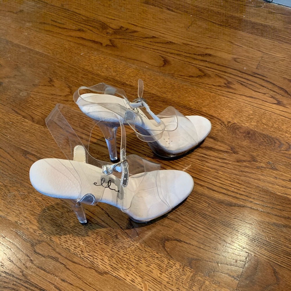Clear heels